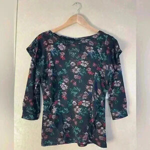 Free People women’s floral ruffle top NWT sz XS